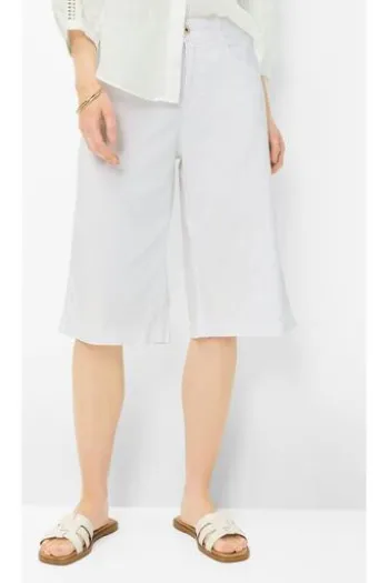 BRAX Bermuda-Hose Maine white Wide Fit