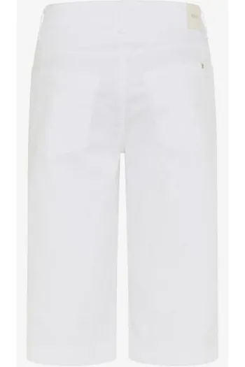 BRAX Bermuda-Hose Maine white Wide Fit