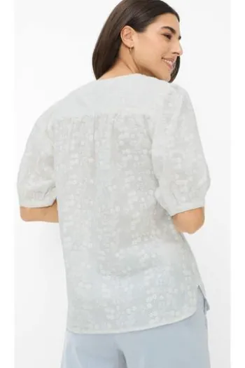 BRAX Bluse Vea white Kurzarm
