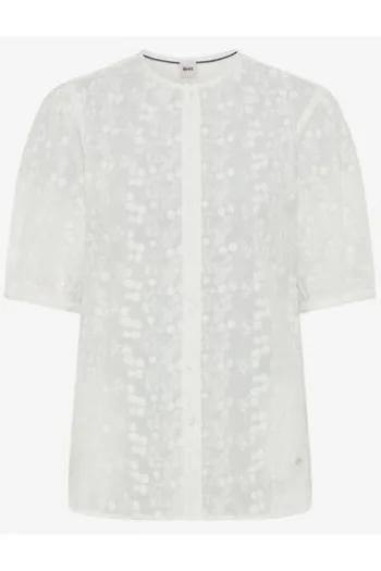 BRAX Bluse Vea white Kurzarm