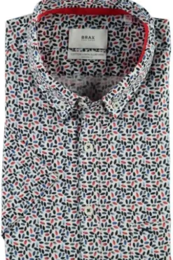 BRAX Hemd coralle Modern Fit Kurzarm