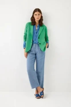 BRAX Jersey-Blazer Bella grün