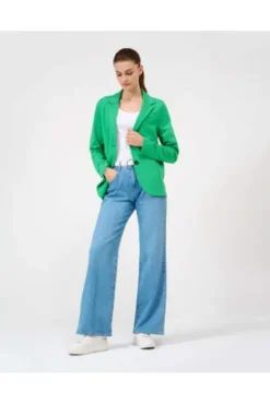BRAX Jersey-Blazer Bella grün