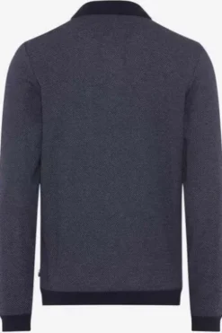 BRAX Langarm Polo-Shirt Paros deep blue