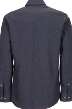 BRAX Leicht Flanell Hemd anthrazit gemustert Modern Fit