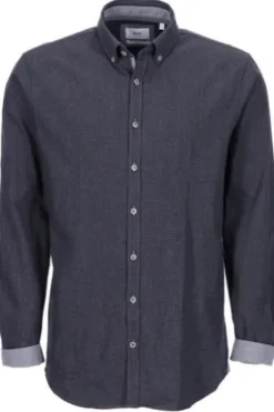 BRAX Leicht Flanell Hemd anthrazit gemustert Modern Fit