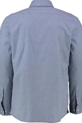 BRAX Leicht Flanell Hemd blau gemustert Modern Fit