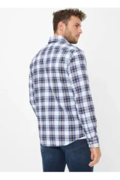 BRAX Light Flanell Hemd Daniel universe kariert Modern Fit