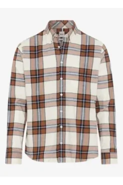 BRAX Light Flanell Hemd Daniel hazel kariert Modern Fit