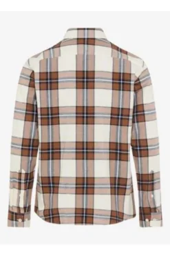BRAX Light Flanell Hemd Daniel hazel kariert Modern Fit
