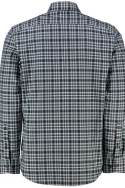BRAX Light Flanell Hemd Daniel blau kariert Modern Fit Langarm Button-Down