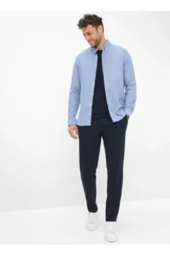 BRAX Light Flanell Hemd Daniel baltic kariert Modern Fit