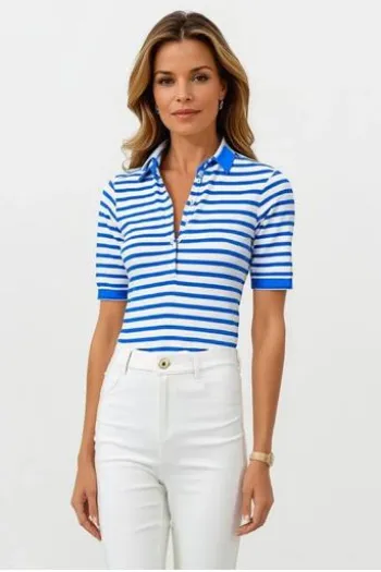 BRAX Polo-Shirt Cleo blau