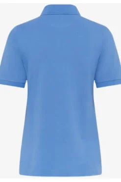 BRAX Polo-Shirt Cleo blau in Piqué-Qualität