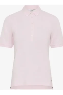 BRAX Polo-Shirt Cleo dusty rose in Piqué-Qualität