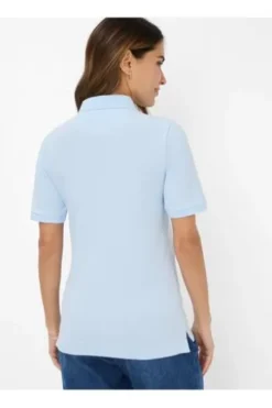 BRAX Polo-Shirt Cleo hellblau in Piqué-Qualität