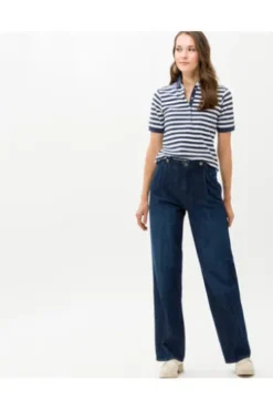 BRAX Polo-Shirt Cleo marine gestreift