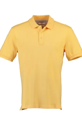 BRAX Polo-Shirt Gelb Regular Fit Hi Flex Style Pete Blue Planet