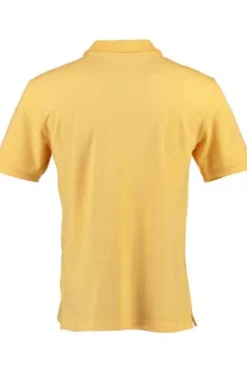 BRAX Polo-Shirt Gelb Regular Fit Hi Flex Style Pete Blue Planet