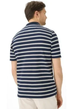 BRAX Polo Shirt Paco navy gestreift