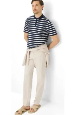 BRAX Polo Shirt Paco navy gestreift
