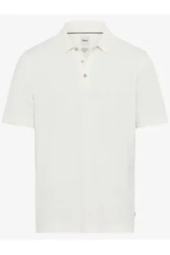 BRAX Polo-Shirt Paco offwhite