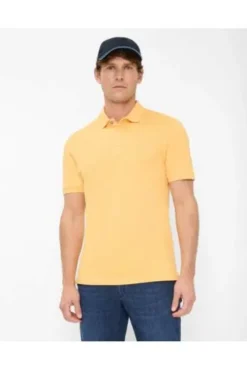 BRAX Polo-Shirt Pete gelb Hi-FLEX
