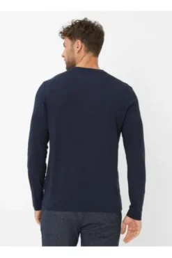 BRAX Polo-Shirt Timon navy Langarm