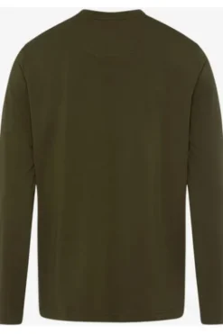 BRAX Polo-Shirt Timon olive Langarm
