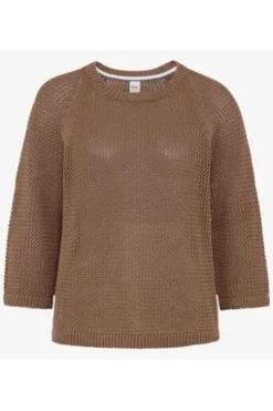 BRAX Pullover Nala mocha brown 3/4-Arm