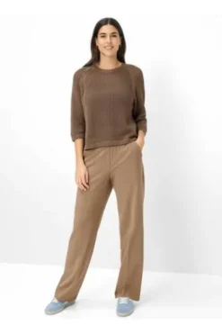 BRAX Pullover Nala mocha brown 3/4-Arm