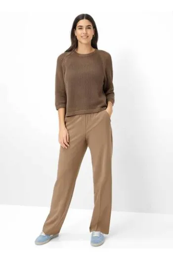 BRAX Pullover Nala mocha brown 3/4-Arm