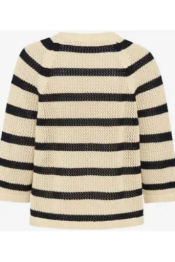 BRAX Pullover Nala navy gestreift 3/4-Arm
