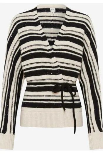 BRAX Strickjacke Anique canvas gestreift