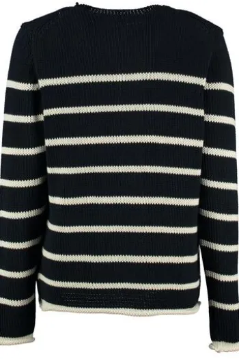 BRAX Strickjacke Ann marine im trendigen Rippstrick