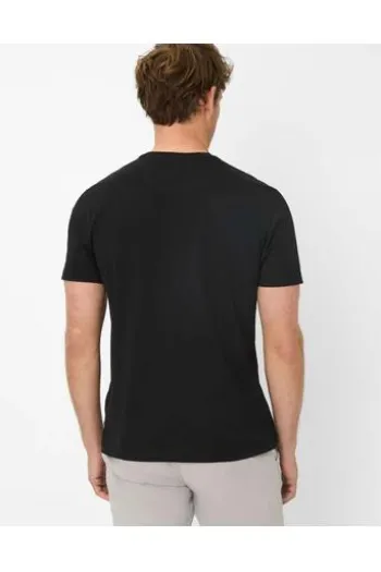 BRAX T-Shirt Ted schwarz