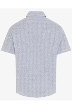 BRAX Ultra light Hemd Dan cove gemustert Modern Fit Kurzarm