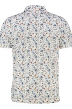 BRAX Ultralight Polo-Shirt Pepe white geblümt