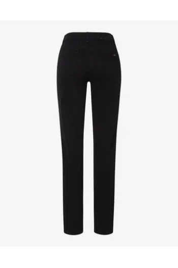 BRAX Winter-Dream-Hose Carola schwarz Feminine Fit in angerauter Qualität
