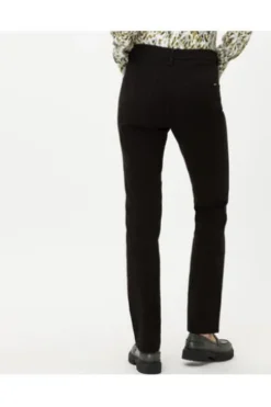 BRAX Winter-Dream-Hose Carola schwarz Feminine Fit in angerauter Qualität