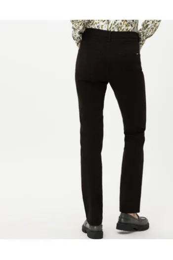 BRAX Winter-Dream-Hose Carola schwarz Feminine Fit in angerauter Qualität