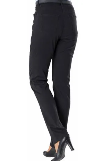 BRAX Winter-Dream-Hose Carola schwarz Feminine Fit in angerauter Qualität