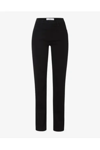 BRAX Winter-Dream-Hose Carola schwarz Feminine Fit in angerauter Qualität