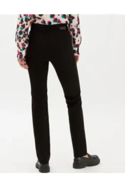 BRAX Winter-Dream-Hose Mary schwarz Slim Fit in angerauter Qualität