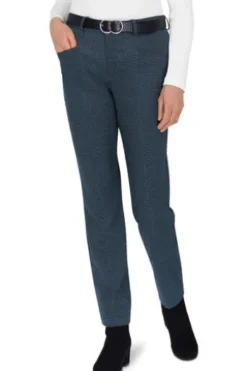 BRAX Winter-Jersey Hose Shakira marine Skinny Fit im edlen Minimal-Dessin