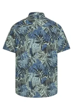 camel active Hemd indigio blue geblümt Regular Fit