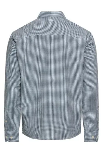 camel active Karo Hemd dark navy kariert Regular Fit Langarm