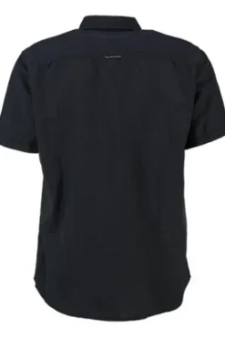 camel active Leinen Hemd navy Regular Fit Kurzarm