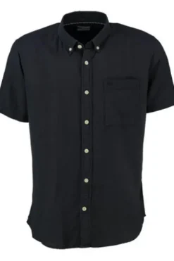 camel active Leinen Hemd navy Regular Fit Kurzarm
