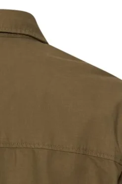 camel active Overshirt deep olive Relaxed Fit Langarm